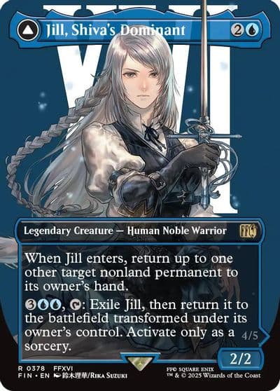 Jill Shivas Dominant Borderless FINAL FANTASY Magic card