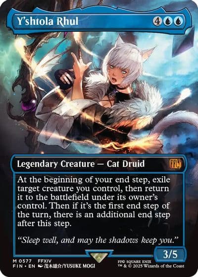 Yshtola Rhul Borderless FINAL FANTASY Magic card