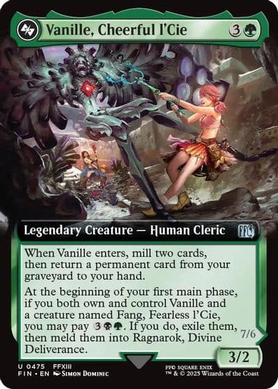 Vanille Cheerful lCie Extended Art FINAL FANTASY Magic card