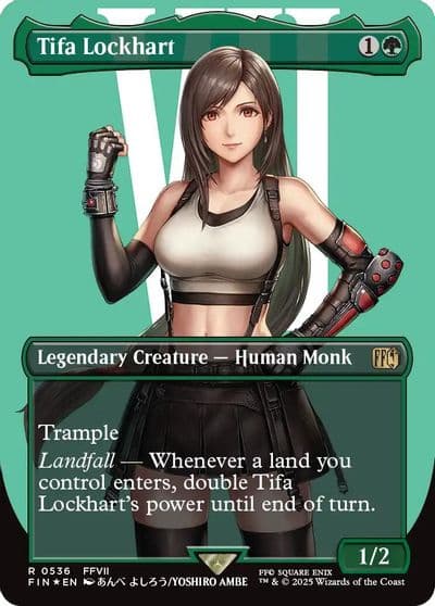 Tifa Lockhart Borderless Surge Foil FINAL FANTASY Magic card