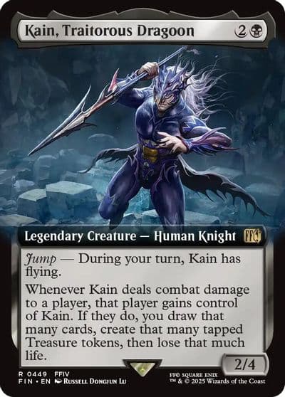 Kain Traitorous Dragoon Extended Art FINAL FANTASY Magic card