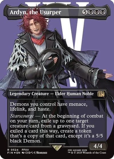 Ardyn the Usurper 0524 Borderless Surge Foil FINAL FANTASY Magic card