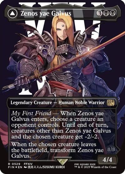 Zenos yae Galvus Borderless Surge Foil FINAL FANTASY Magic card