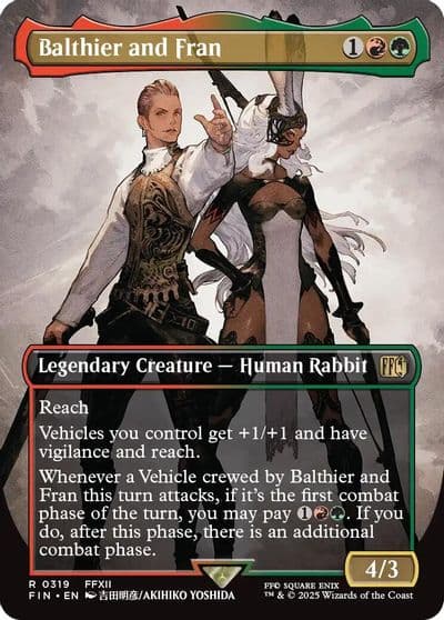 Balthier and Fran 0319 Borderless FINAL FANTASY Magic card