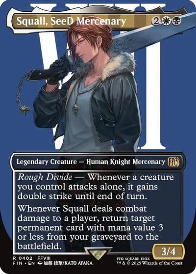 Squall SeeD Mercenary Borderless FINAL FANTASY Magic card