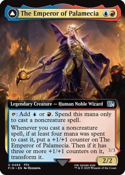 The Emperor of Palamecia Extended Art FINAL FANTASY Magic card