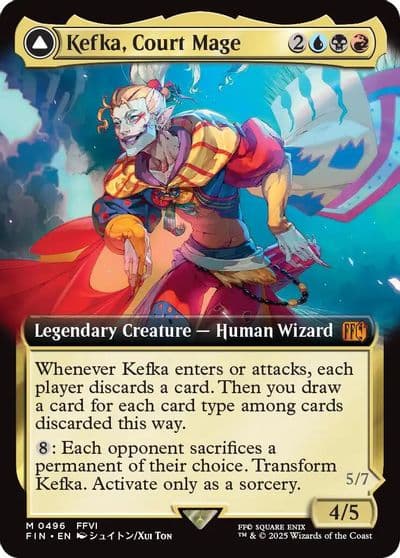 Kefka Court Mage Extended Art FINAL FANTASY Magic card
