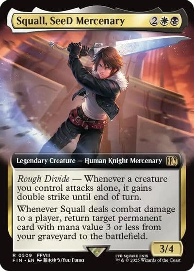 Squall SeeD Mercenary Extended Art FINAL FANTASY Magic card