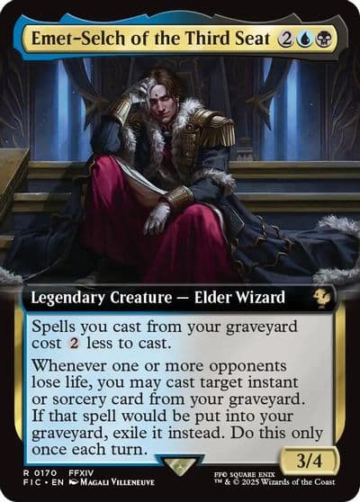 Emet Selch of the Third Seat Extended Art Commander: FINAL FANTASY Magic card
