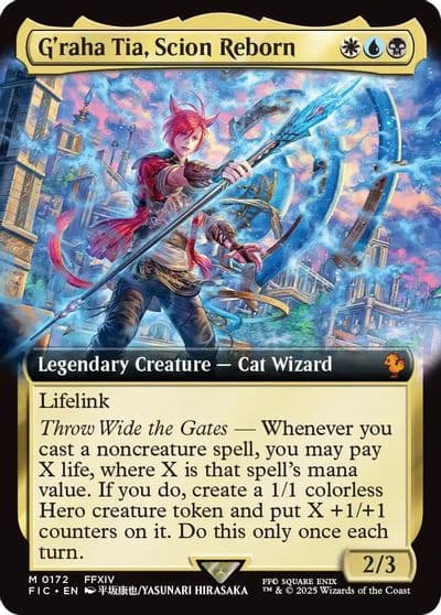 Graha Tia Scion Reborn Extended Art Commander: FINAL FANTASY Magic card