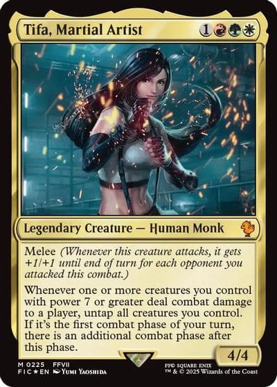 Tifa Martial Artist Surge Foil Commander: FINAL FANTASY Magic card