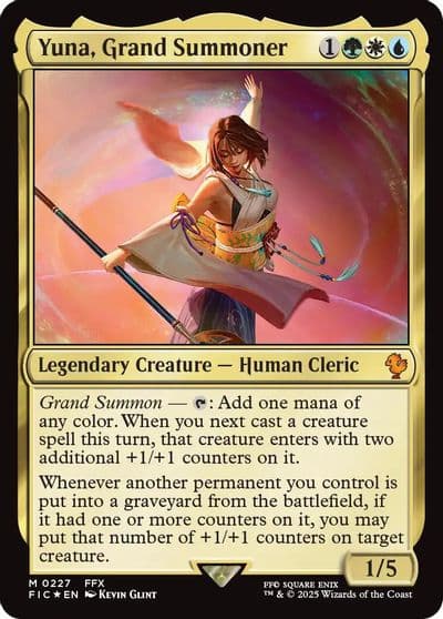 Yuna Grand Summoner Surge Foil Commander: FINAL FANTASY Magic card
