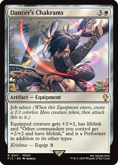 Dancers Chakrams Commander: FINAL FANTASY Magic card
