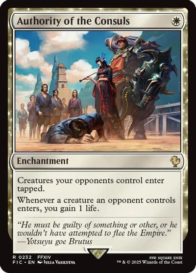 Authority of the Consuls Commander: FINAL FANTASY Magic card