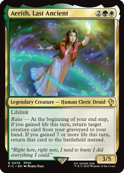 Aerith Last Ancient Commander: FINAL FANTASY Magic card