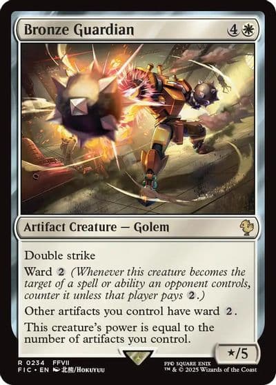 Bronze Guardian Commander: FINAL FANTASY Magic card