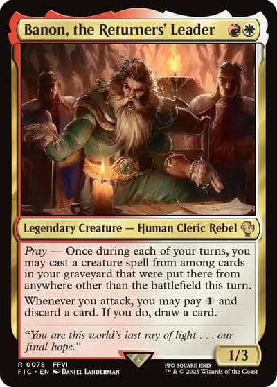 Banon the Returners Leader Commander: FINAL FANTASY Magic card