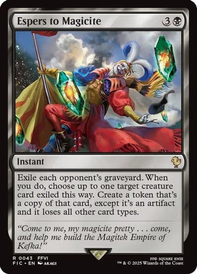 Espers to Magicite Commander: FINAL FANTASY Magic card
