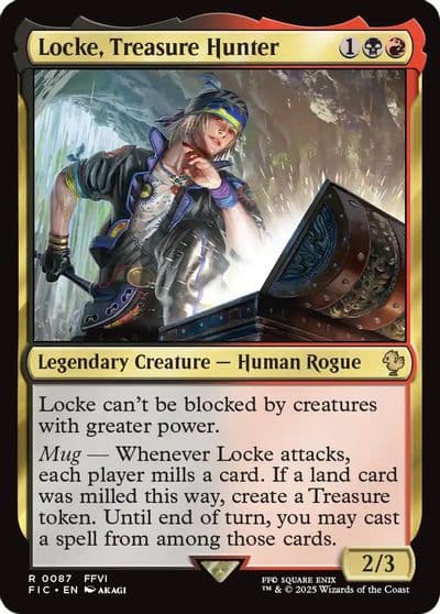 Locke Treasure Hunter Commander: FINAL FANTASY Magic card