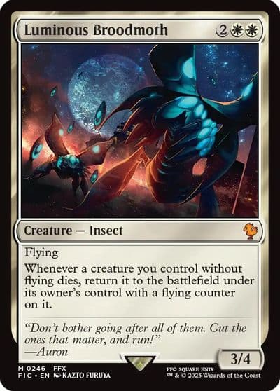 Luminous Broodmoth Commander: FINAL FANTASY Magic card