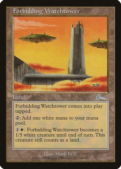 Forbidding Watchtower Urza's Legacy Magic card