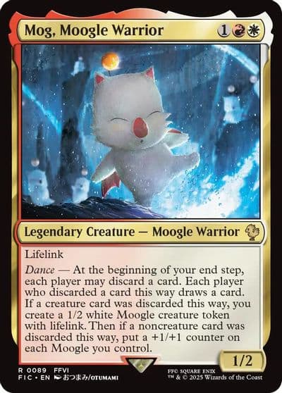 Mog Moogle Warrior Commander: FINAL FANTASY Magic card