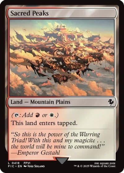 Sacred Peaks Commander: FINAL FANTASY Magic card