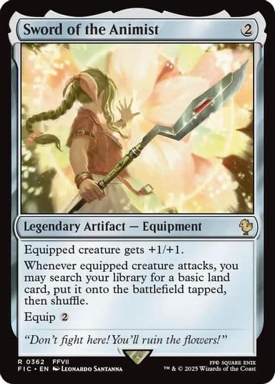 Sword of the Animist Commander: FINAL FANTASY Magic card