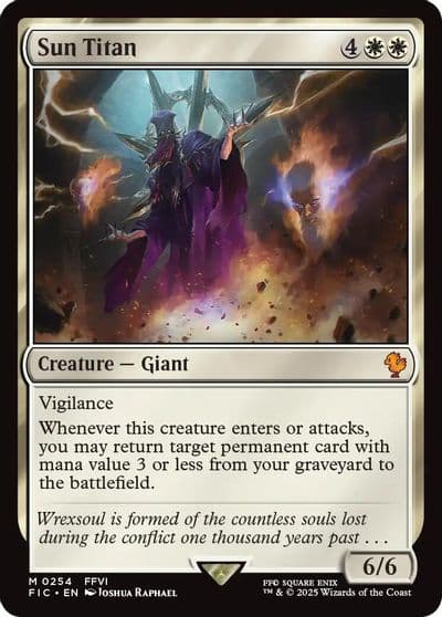 Sun Titan Commander: FINAL FANTASY Magic card