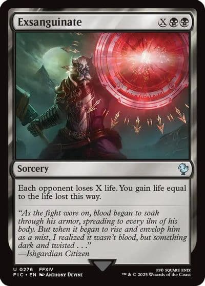 Exsanguinate Commander: FINAL FANTASY Magic card
