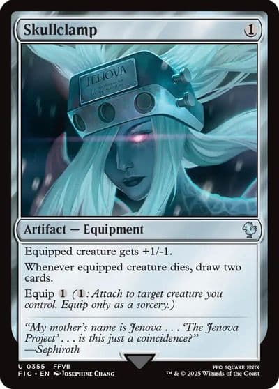 Skullclamp Commander: FINAL FANTASY Magic card