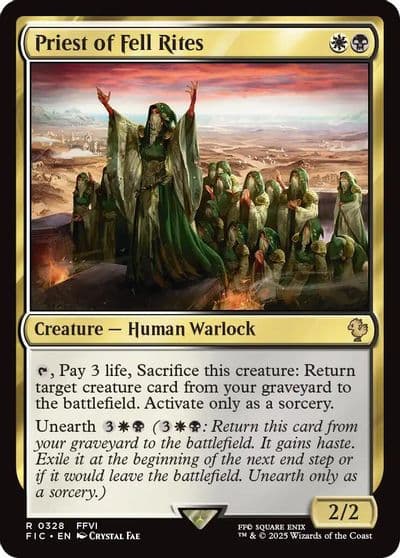 Priest of Fell Rites Commander: FINAL FANTASY Magic card