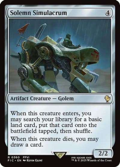 Solemn Simulacrum Commander: FINAL FANTASY Magic card