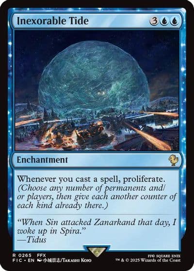 Inexorable Tide Commander: FINAL FANTASY Magic card
