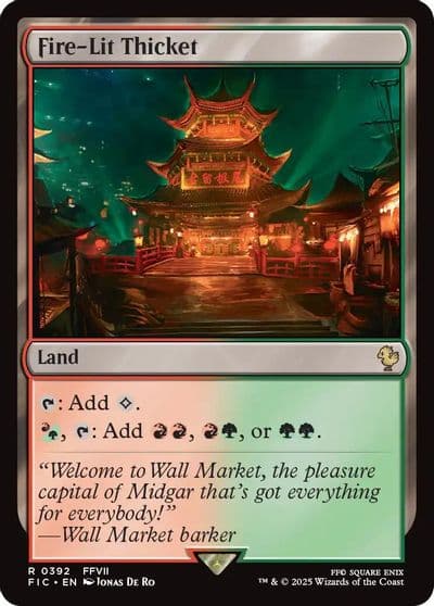 Fire Lit Thicket Commander: FINAL FANTASY Magic card