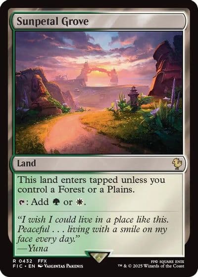 Sunpetal Grove Commander: FINAL FANTASY Magic card