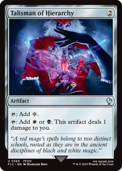 Talisman of Hierarchy Commander: FINAL FANTASY Magic card
