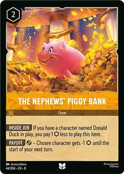 The Nephews Piggy Bank Reign of Jafar Lorcana card