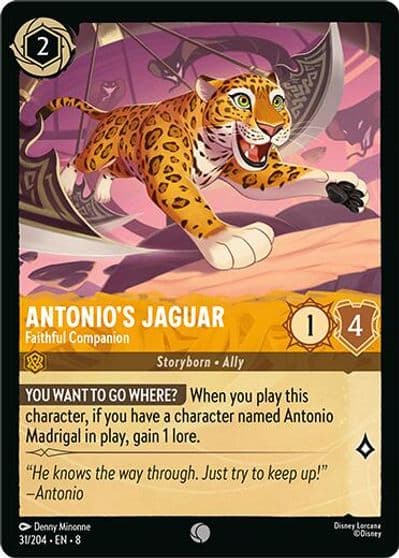 Antonios Jaguar Faithful Companion Reign of Jafar Lorcana card