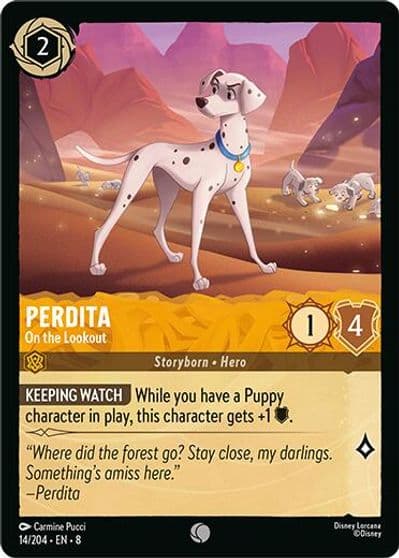 Perdita On the Lookout Reign of Jafar Lorcana card