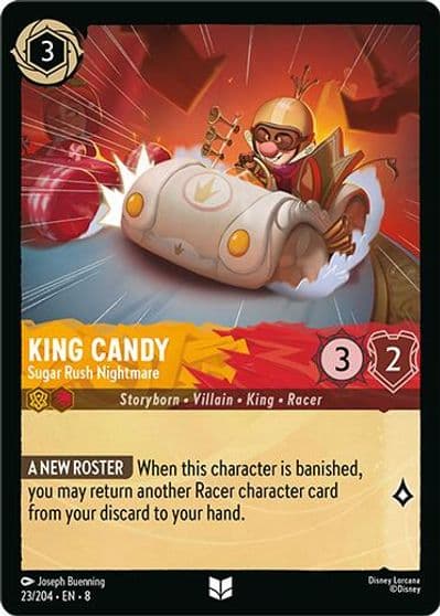 King Candy Sugar Rush Nightmare Reign of Jafar Lorcana card