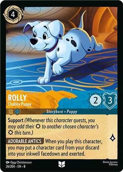 Rolly Chubby Puppy Reign of Jafar Lorcana card