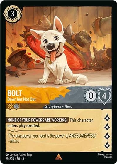 Bolt Down but Not Out Reign of Jafar Lorcana card