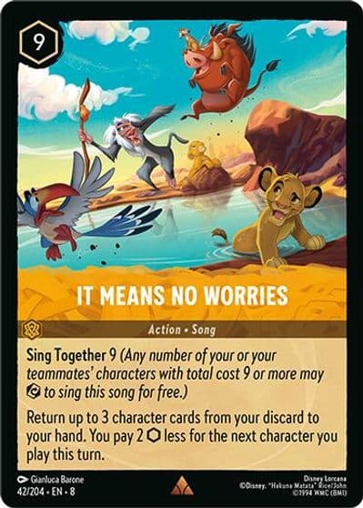 It Means No Worries Reign of Jafar Lorcana card