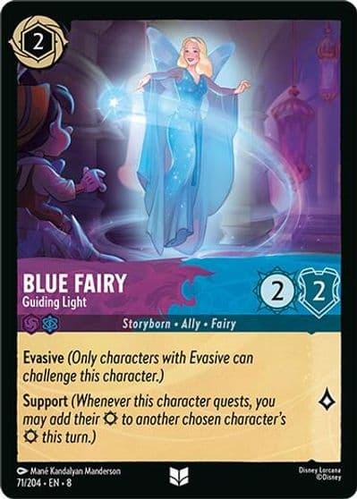 Blue Fairy Guiding Light Reign of Jafar Lorcana card