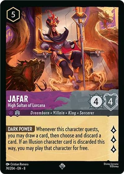 Jafar High Sultan of Lorcana Reign of Jafar Lorcana card