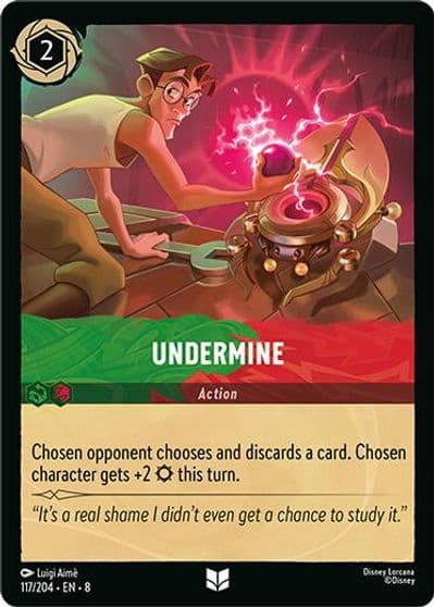 Undermine Reign of Jafar Lorcana card