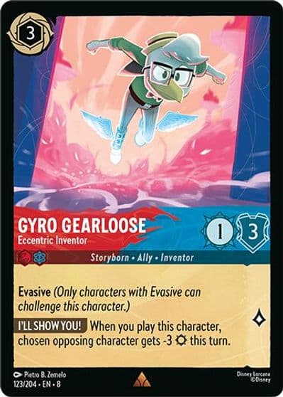 Gyro Gearloose Eccentric Inventor Reign of Jafar Lorcana card