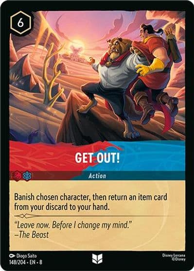 Get Out Reign of Jafar Lorcana card