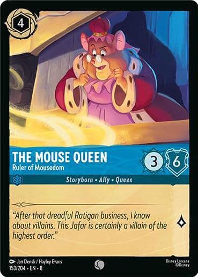 The Mouse Queen Ruler of Mousedom Reign of Jafar Lorcana card